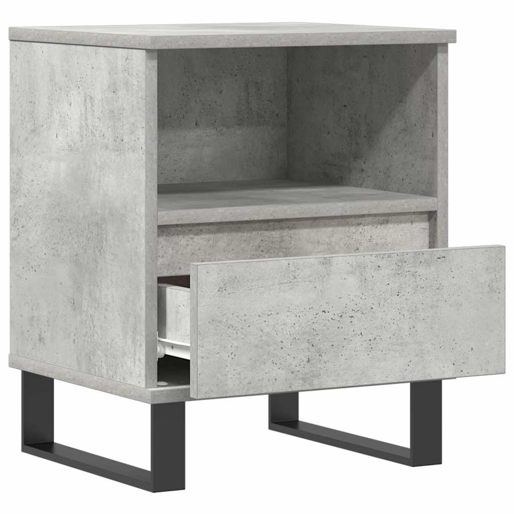 Nachttisch Betongrau 40x35x50 cm Holzwerkstoff
